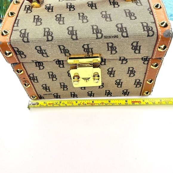 Vintage B. Brentano BB Monogram Vanity/Box Case, Made in Italy, Gold-Tone Lock - Picture 11 of 13